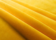 210GSM قماش قطيفة قماش / 100٪ قماش قطيفة بوليستر أصفر ذهبي اللون
